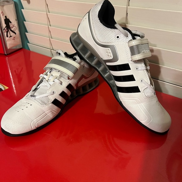 Adidas AdiPower Weightlifting White M25733 Mens Size 9.5 - Picture 2 of 7